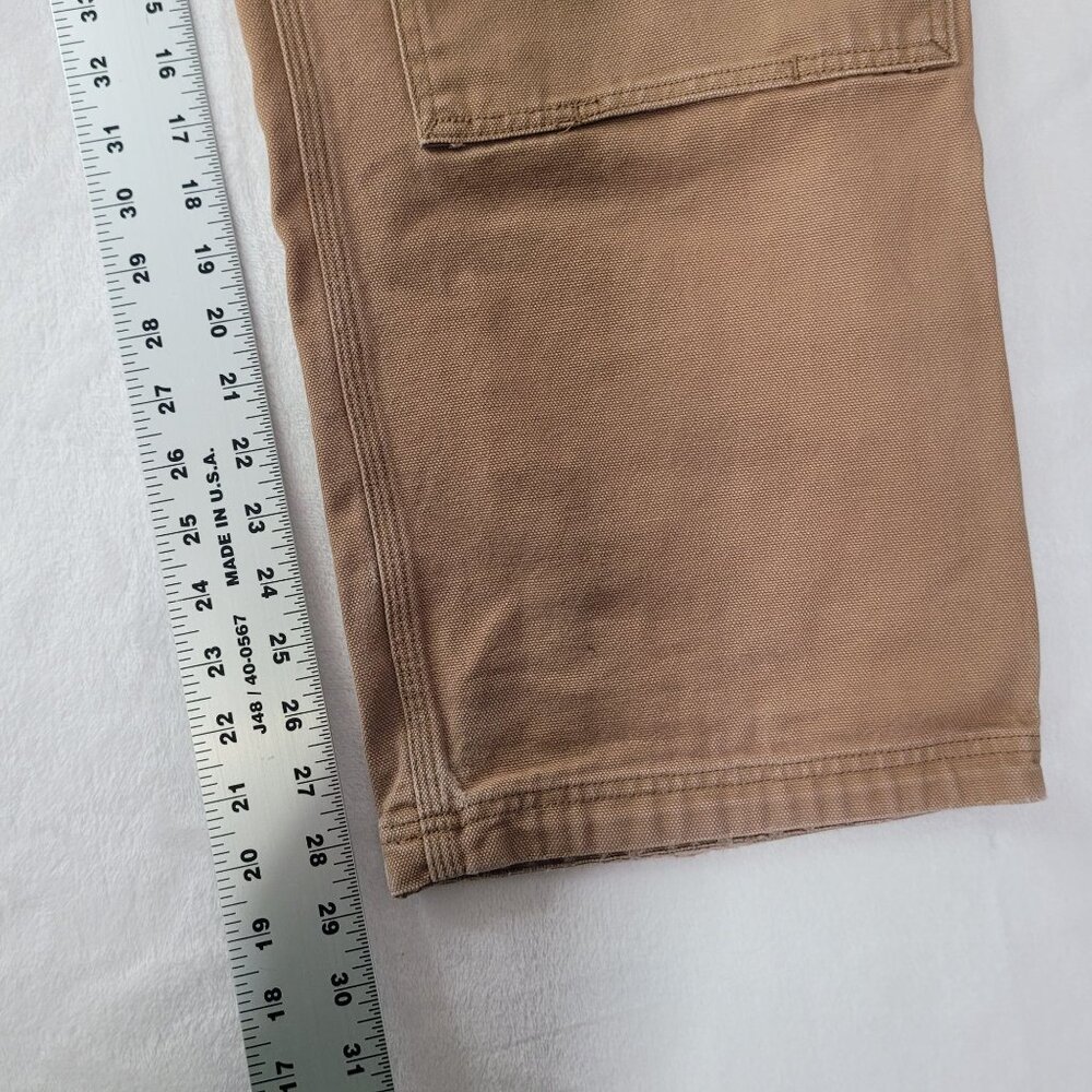 Duluth Trading Co Canvas Utility Double Knee Men's Brown Work Pants 44x30 - Picture 10 of 15
